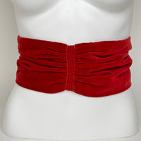 30s Ruby Velvet Belt