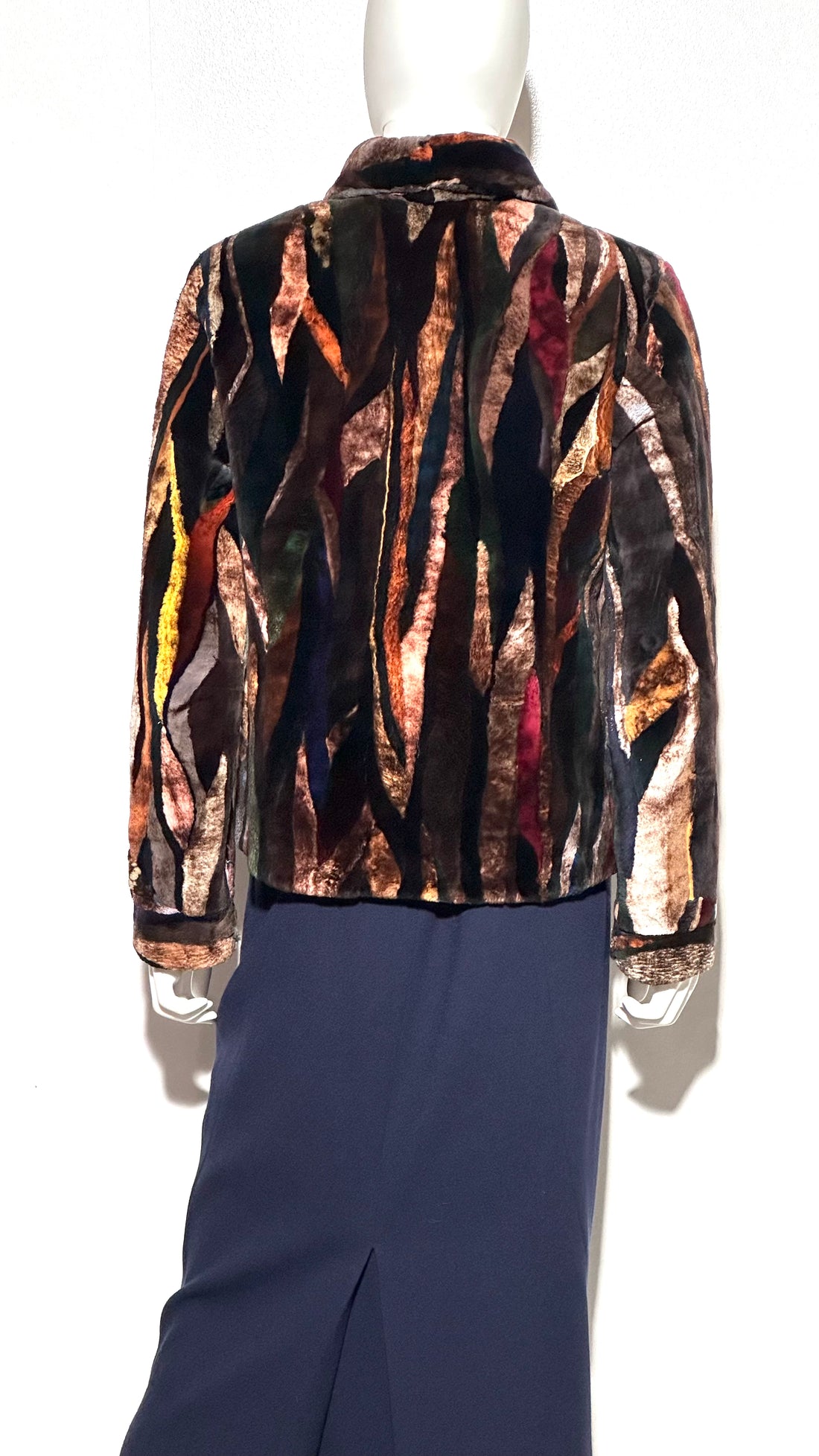 D'Carlo Multicolored Fur Jacket
