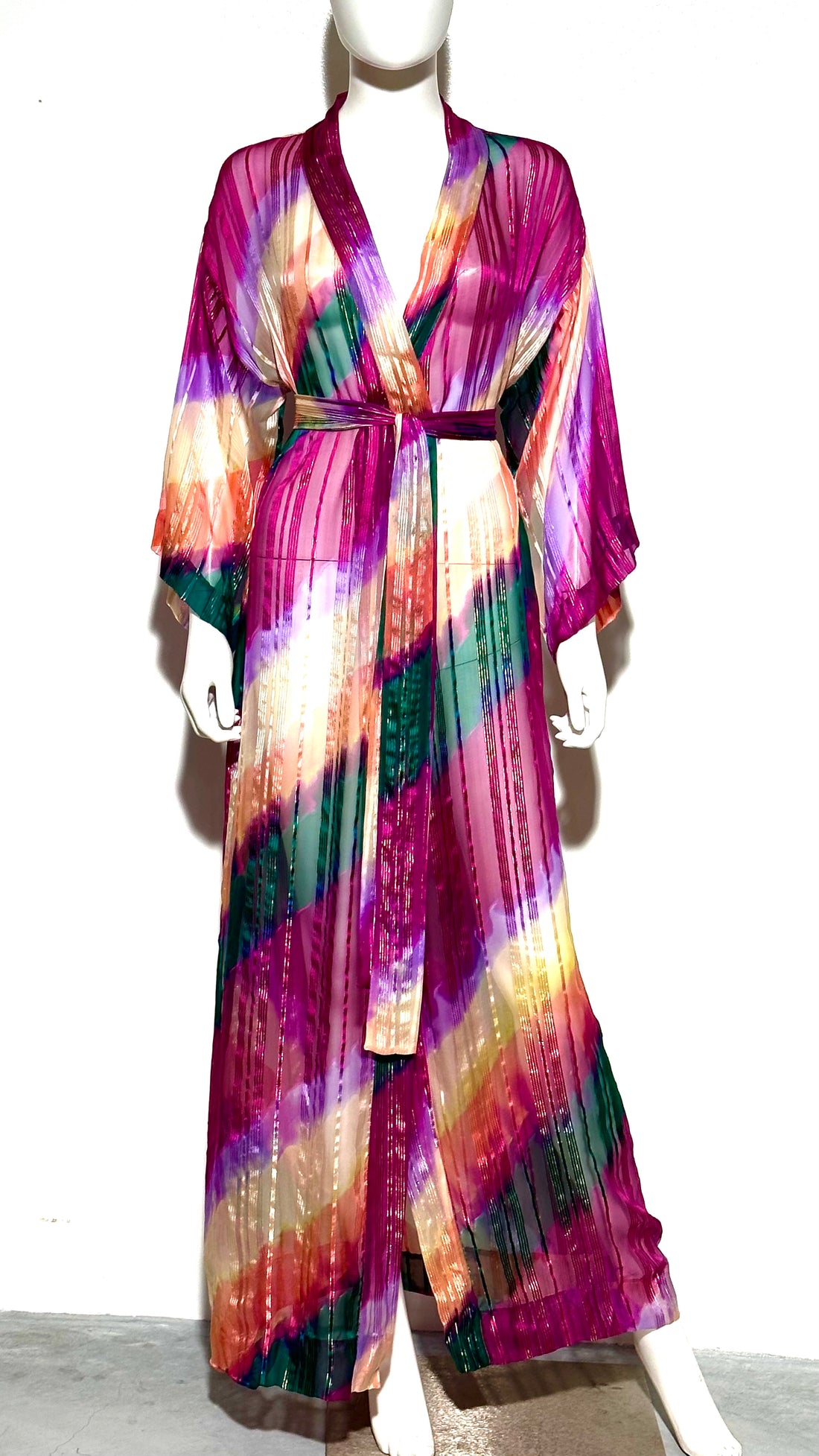 Petals Silk Robe