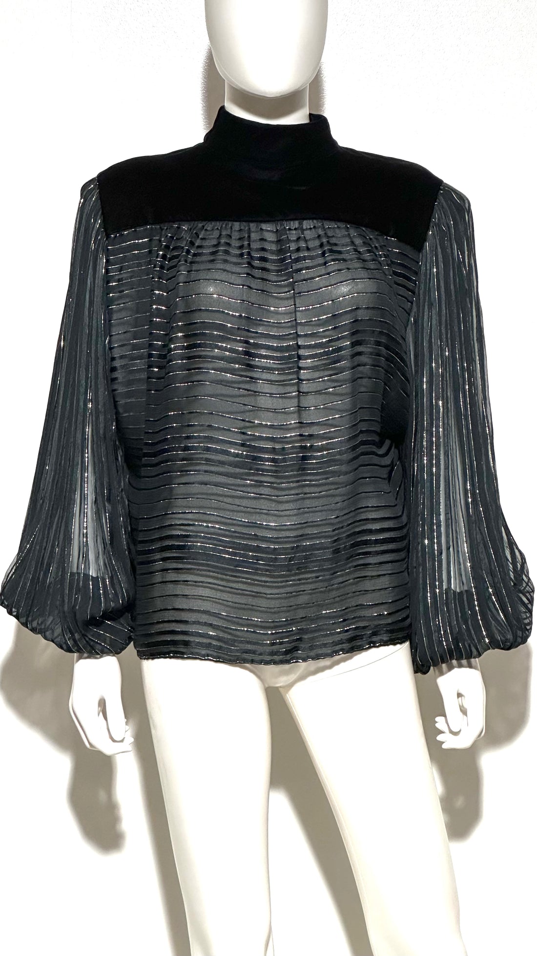 Black Silk Blouse