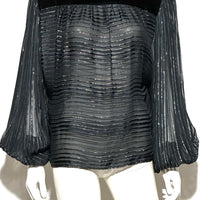 Black Silk Blouse