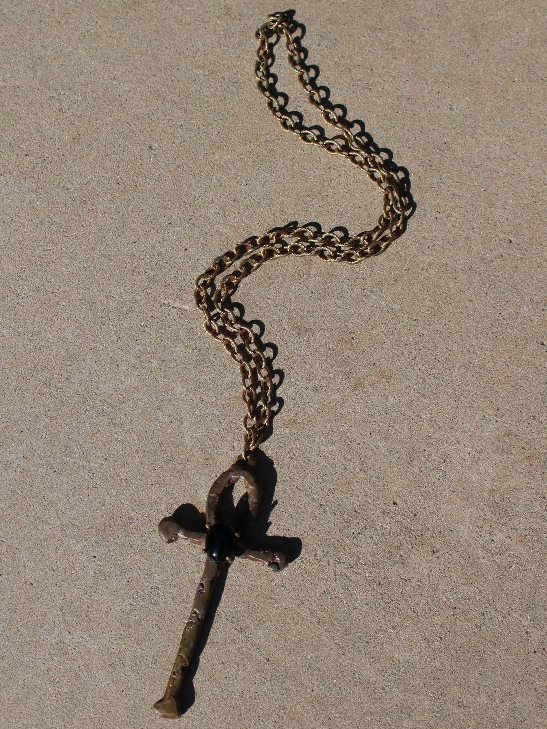 Necklace and Ankh Pendant