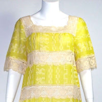 70s Cotton Mexican Dress