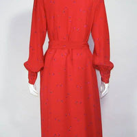 80s Hanae Mori Silk dress