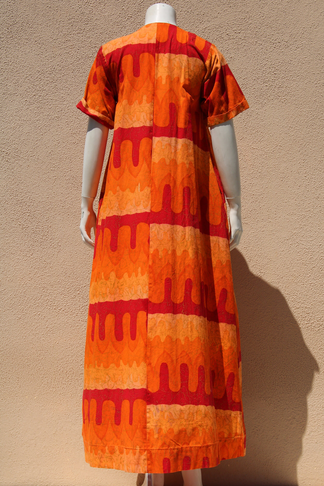 70s Batik Maxi Dress