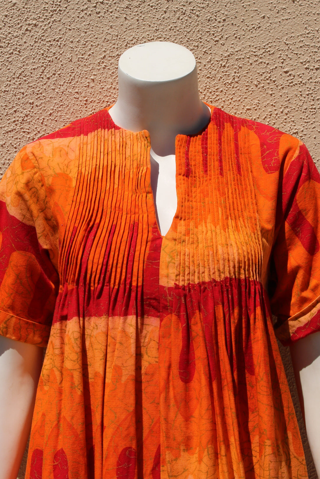 70s Batik Maxi Dress