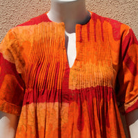 70s Batik Maxi Dress