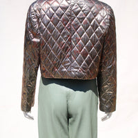 80s Quilted Metallic Jacket