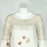 70s Bird Print Tunic