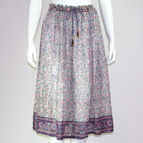 70s Indian Print Skirt Set