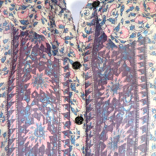 70s Indian Print Skirt Set