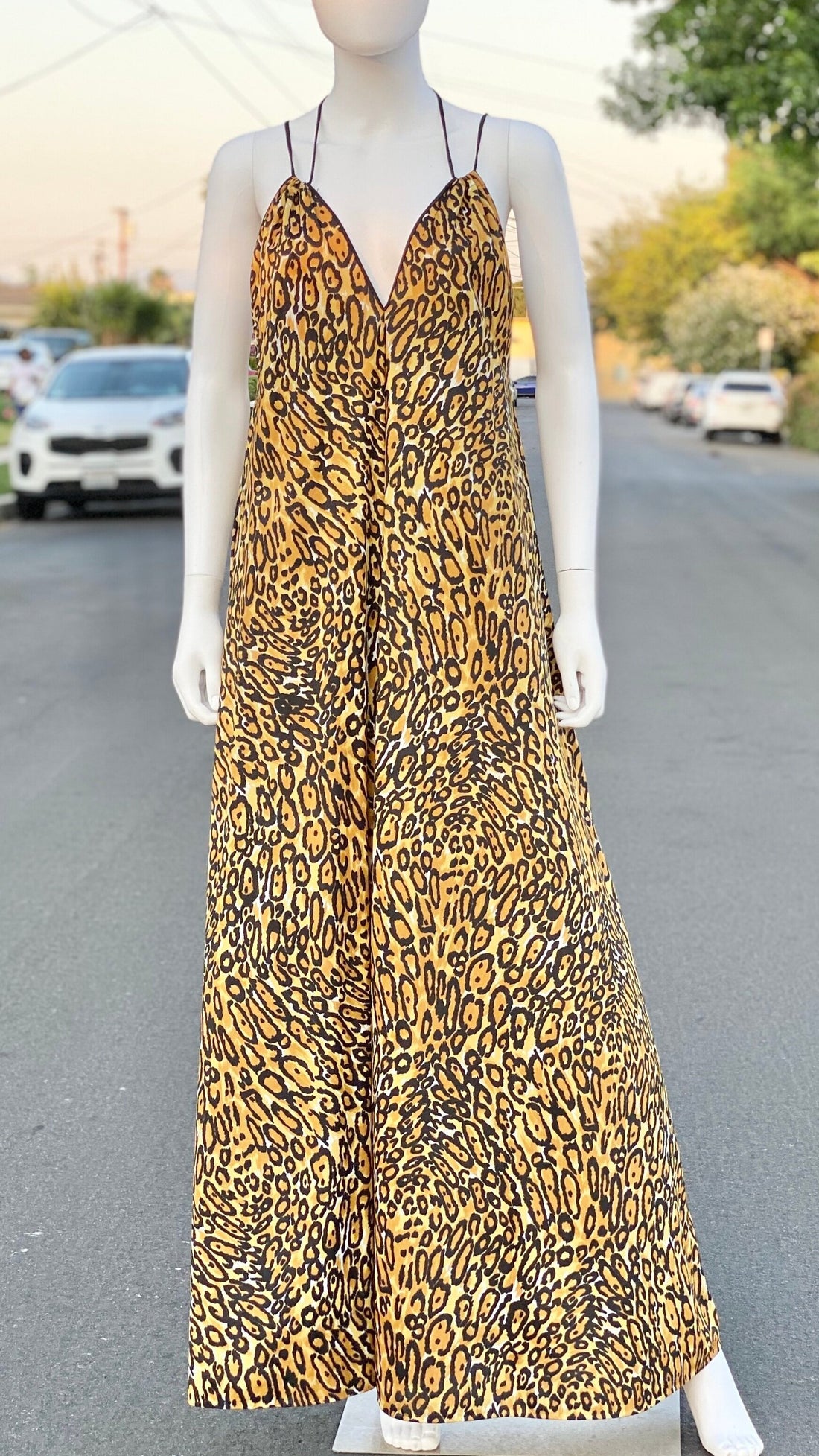 70s Leopard Print Gown