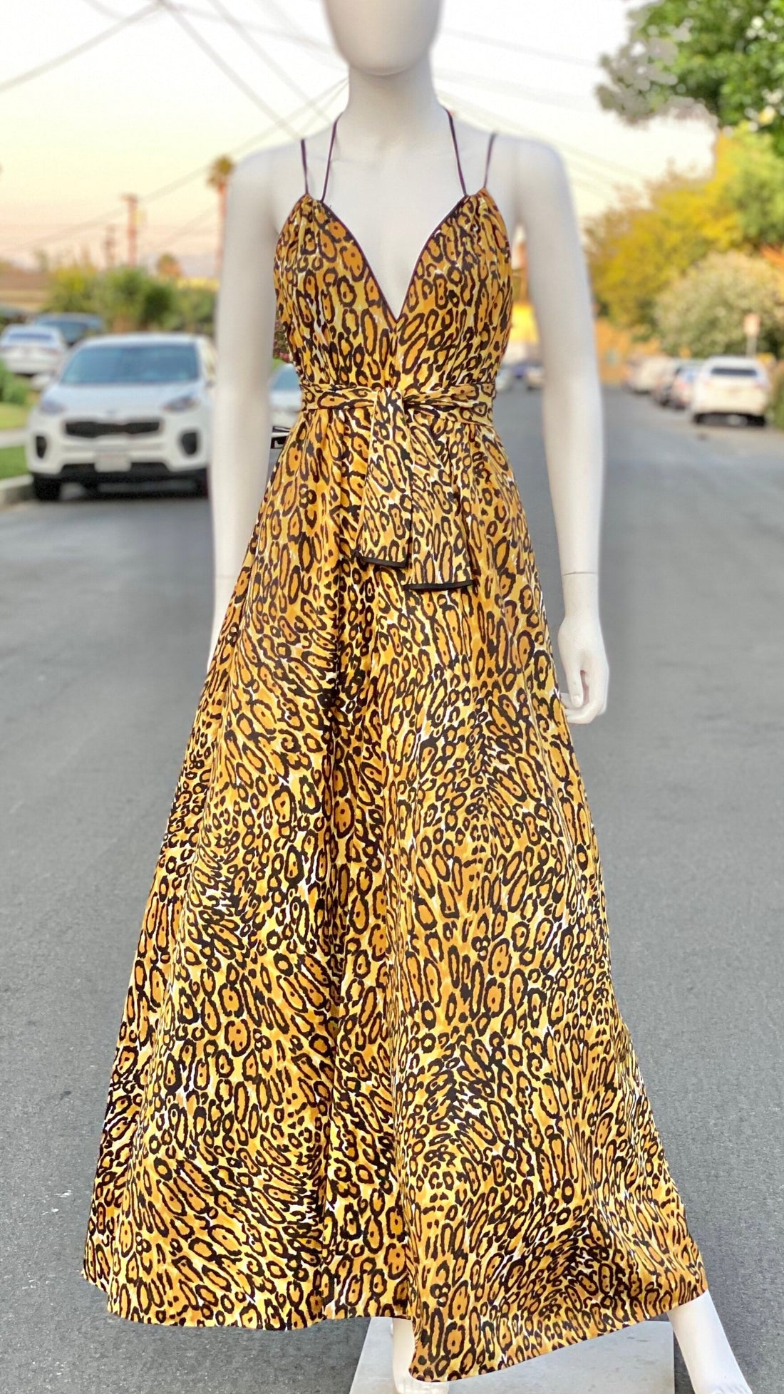 70s Leopard Print Gown