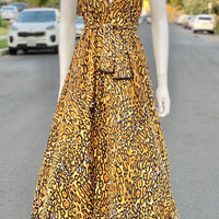 70s Leopard Print Gown