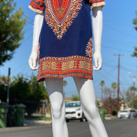 60s Dashiki Shift Dress