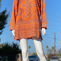 70s Cotton Tunic Dress