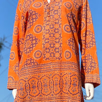70s Cotton Tunic Dress