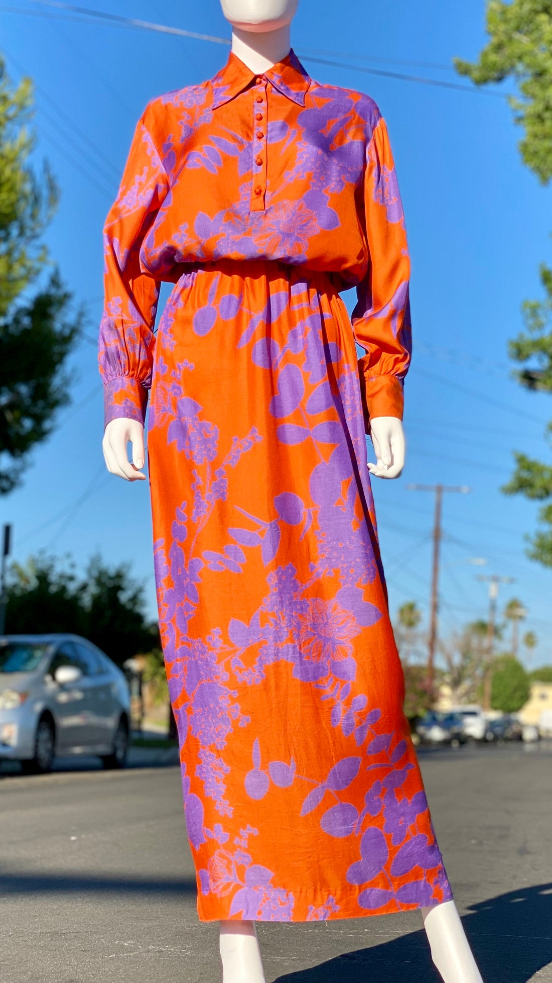70s Anne Klein Maxi Dress