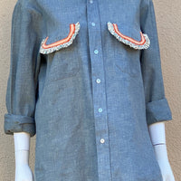 Chambray Butterfly Shirt