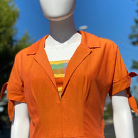 50s Orange Dress