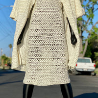 White Ribbon Dress and Coat Dress