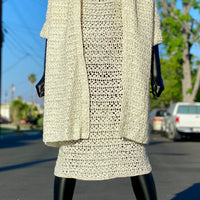 White Ribbon Dress and Coat Dress