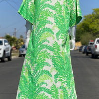 Fern Print Caftan