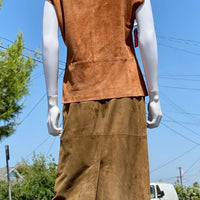 80s Calvin Klein Suede Top