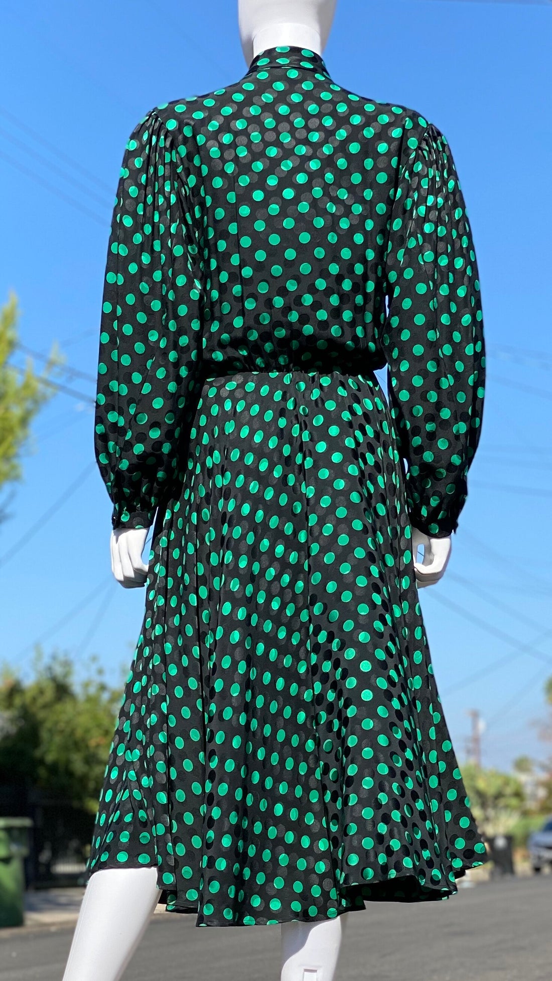 80s Albert Nippon Silk Dress