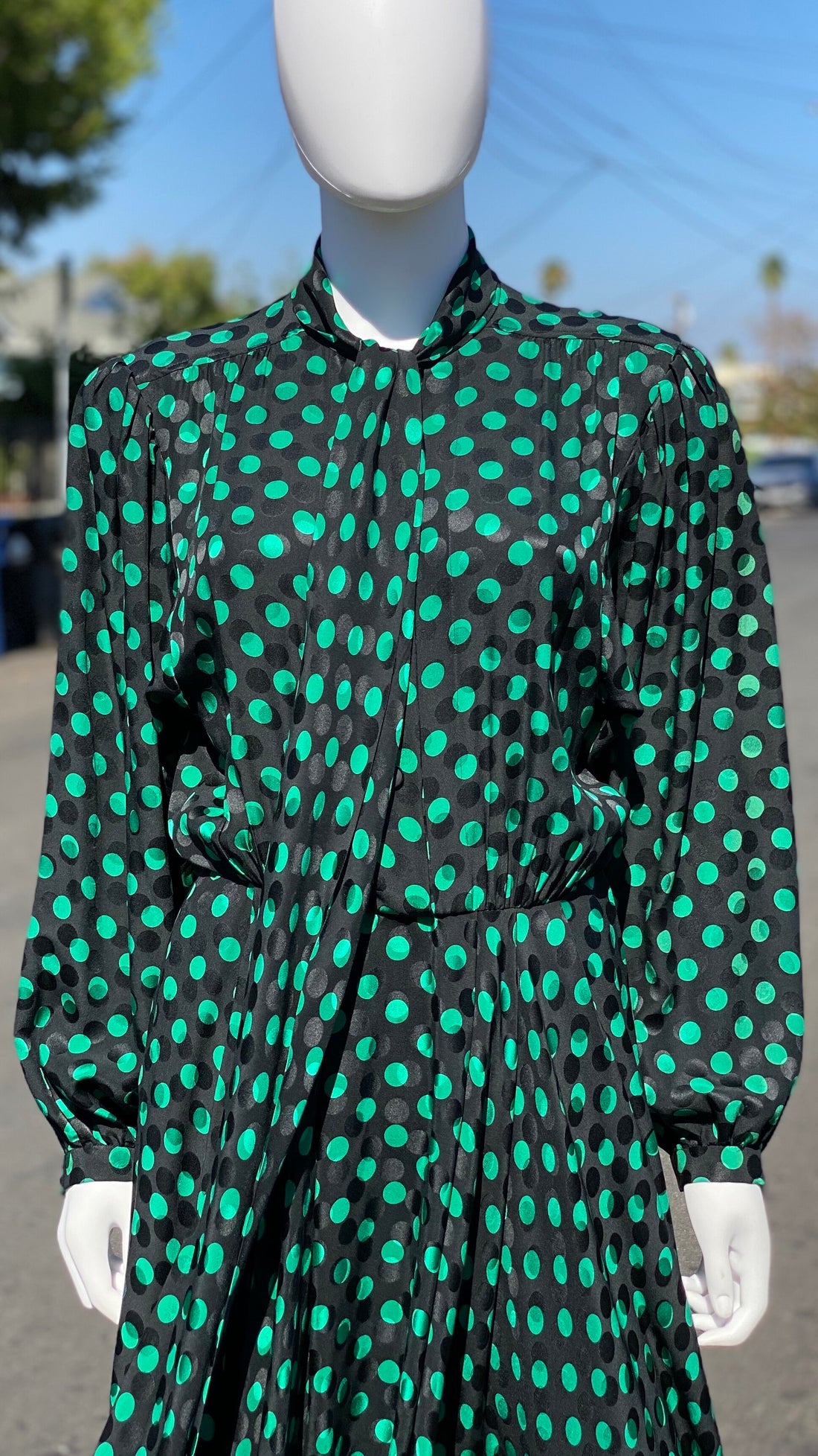 80s Albert Nippon Silk Dress