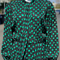 80s Albert Nippon Silk Dress