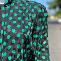 80s Albert Nippon Silk Dress