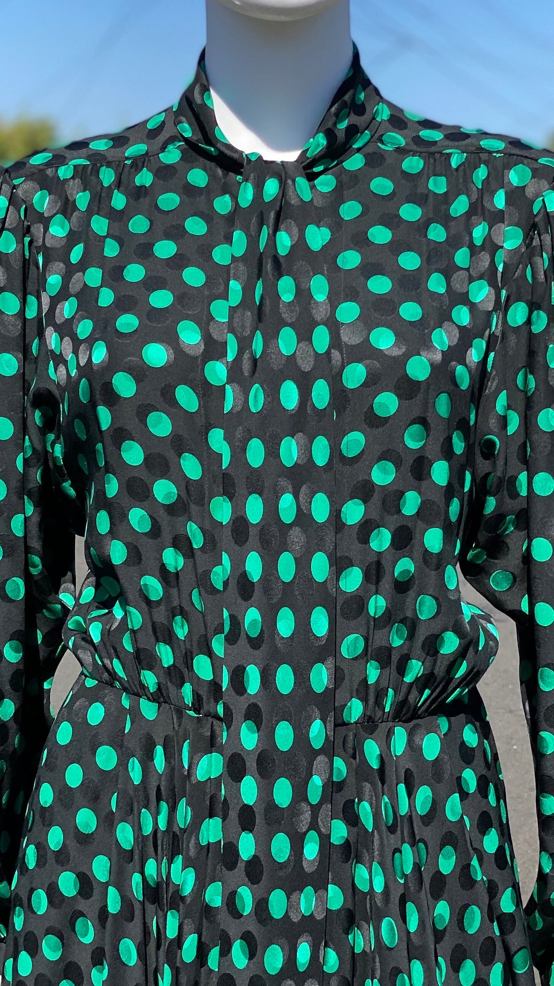 80s Albert Nippon Silk Dress