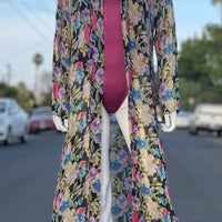 90s Floral Robe