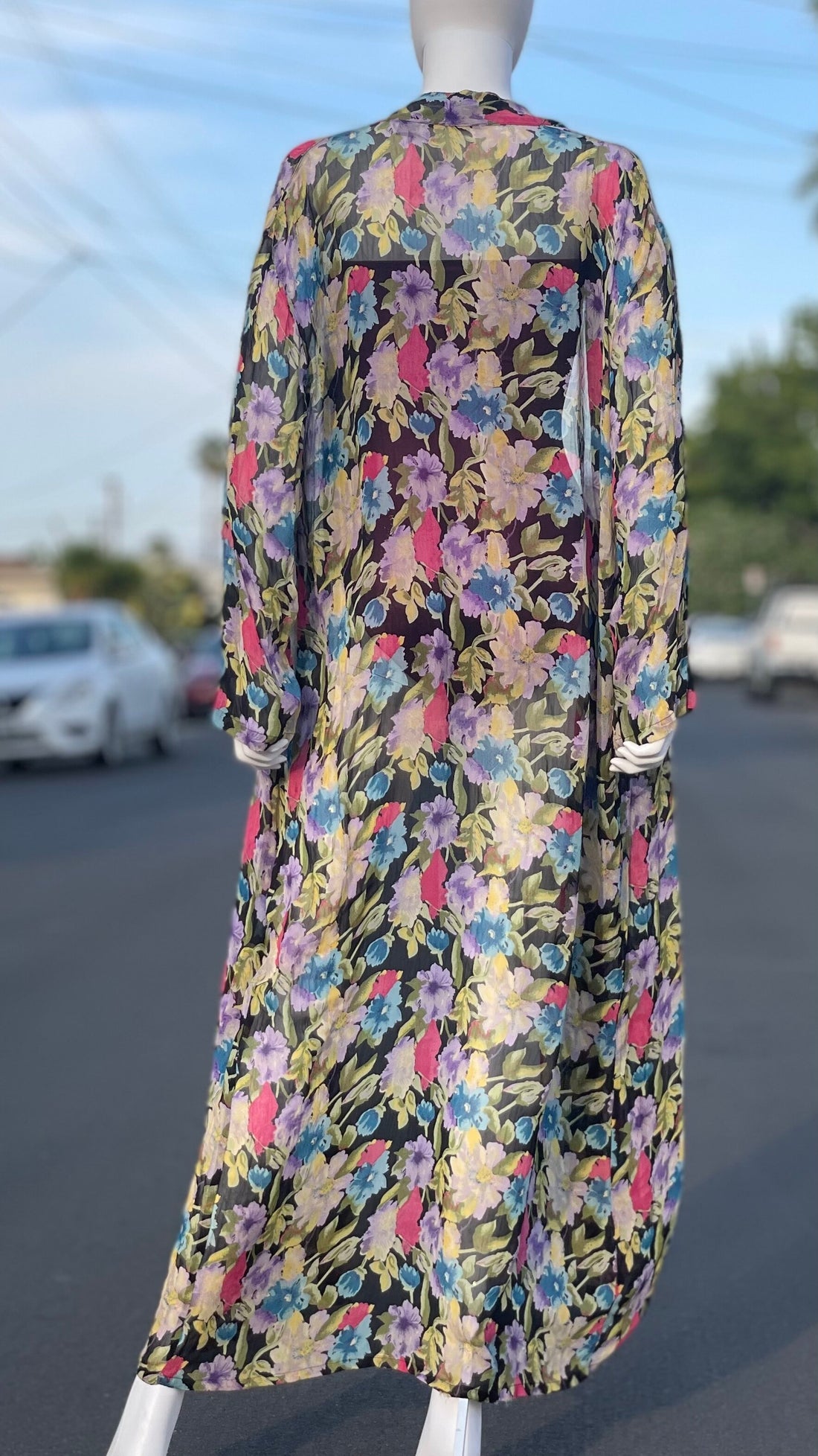 90s Floral Robe