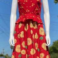 Red Valentino Floral Dress