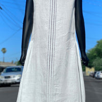 White Linen Lawn Dress
