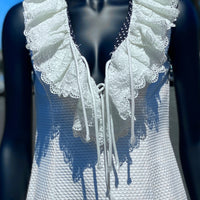 Tootique 60s/70s White Waffle Cotton Set