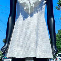 Tootique 60s/70s White Waffle Cotton Set