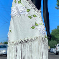 70s Hand Painted Cape