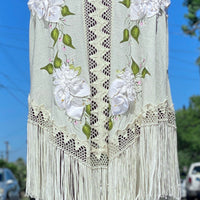 70s Hand Painted Cape