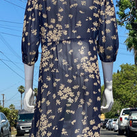 30s Floral Silk Duster