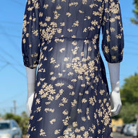 30s Floral Silk Duster
