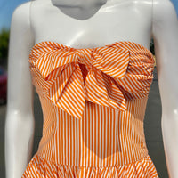 Albert Nipon Striped Dress