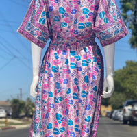 Silk Indian Print Dress