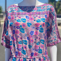 Silk Indian Print Dress