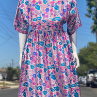 Silk Indian Print Dress