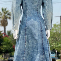 80s Ideas Acid Wash Dress