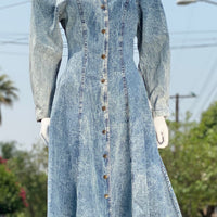 80s Ideas Acid Wash Dress