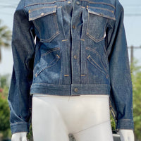 70s Needlepoint Denim Jacket